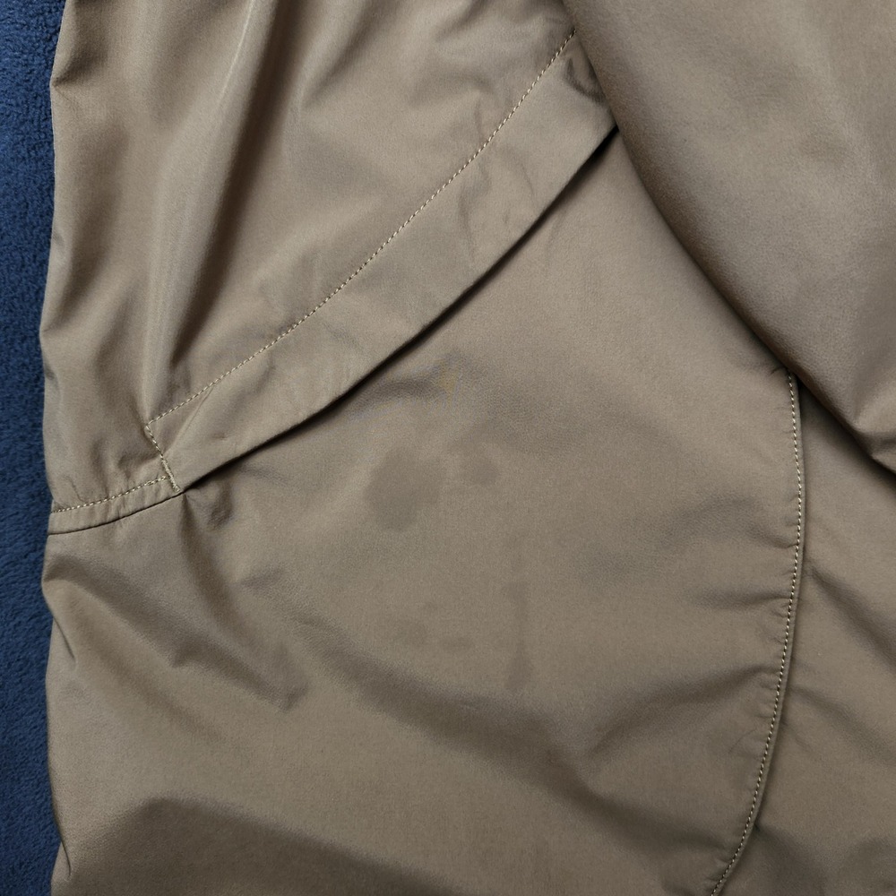 Lululemon Relaxed Fit Rain Shell Jacket Womens Medium Beige Drawstring FLAWS - Picture 5 of 15